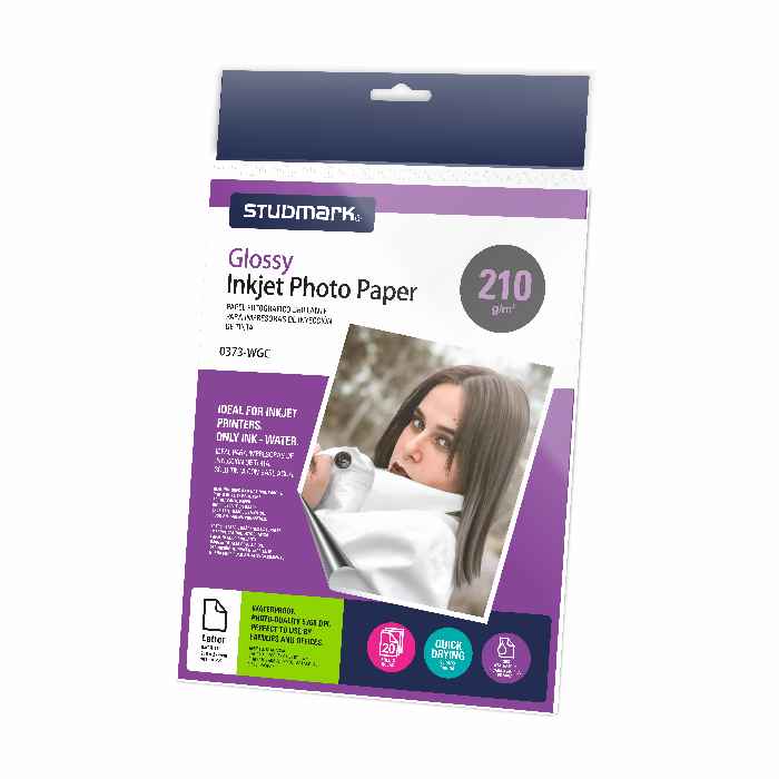 PAPEL FOTO CARTA 210G BRILLANTE 20HJS 