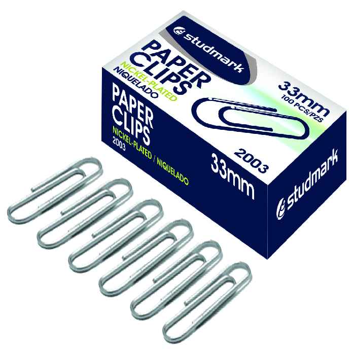 CLIP NIQUEL 33mm (100 PIEZAS)