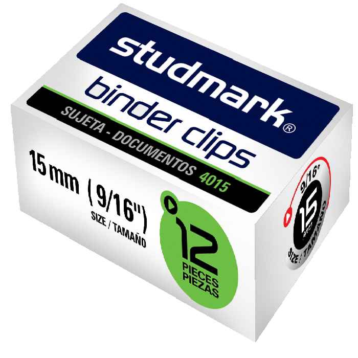 CLIPS SUJETADOCUMENTOS DE 15mm (9/16)